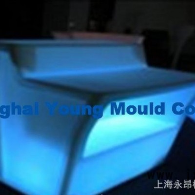 加工定制酒吧吧臺 LED發(fā)光家具 設(shè)計(jì)加工滾塑一體家具 滾塑