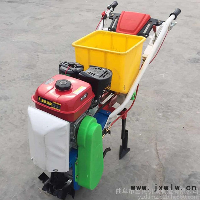 可調(diào)株距播種機 噴藥覆膜機 富民牌汽油手推播種機