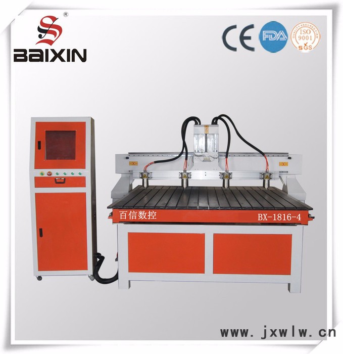 供應(yīng)百信BX-1224多頭雕刻機，木工家具工藝雕刻機
